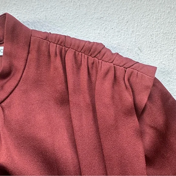 Veronica Beard Kavia Satin Jumpsuit in Clay Size 2 - Picture 4 of 16